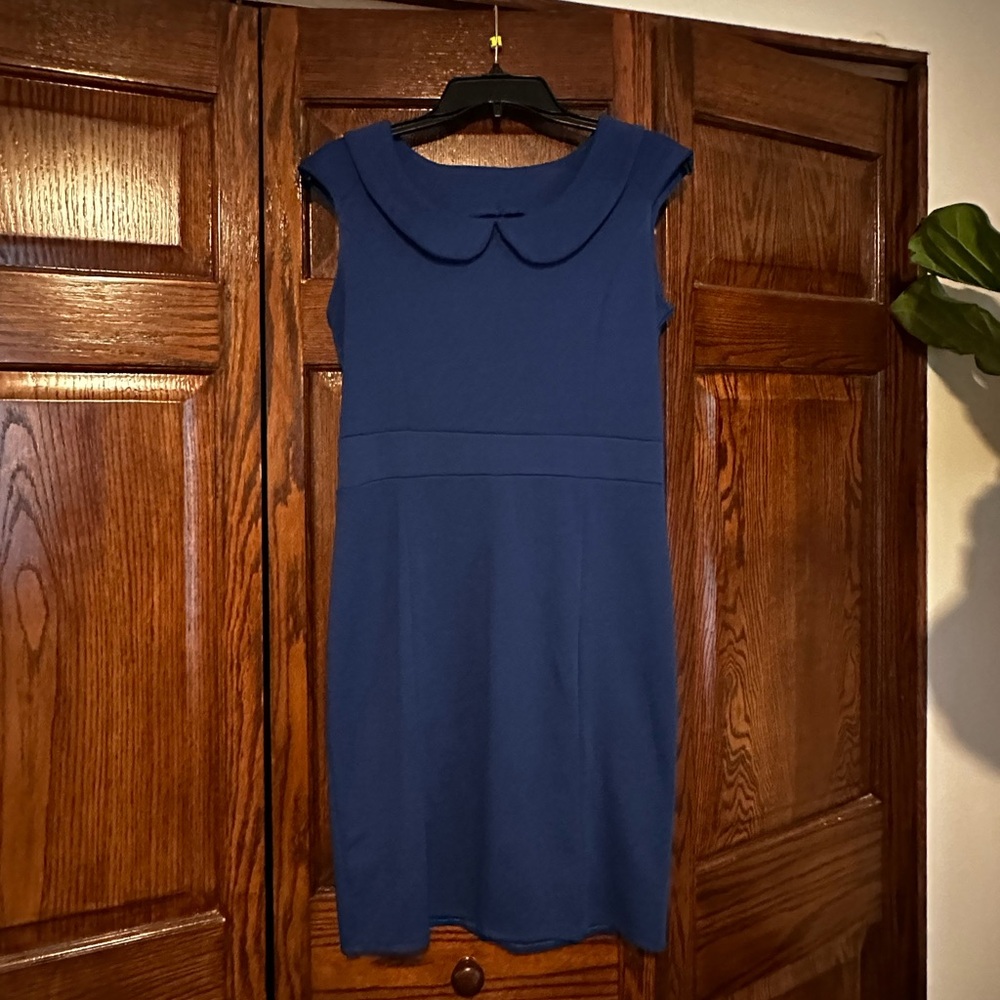 Blue midi dress